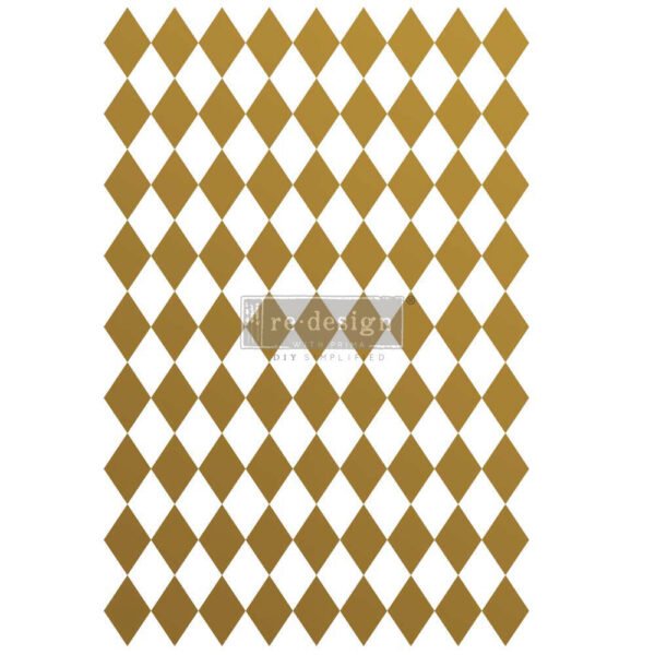 REDESIGN TRANSFER - Gold Harlequin