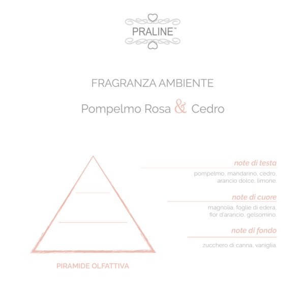 Diffusore di Fragranze Pompelmo Rosa & Cedro - PRALINE - immagine 2