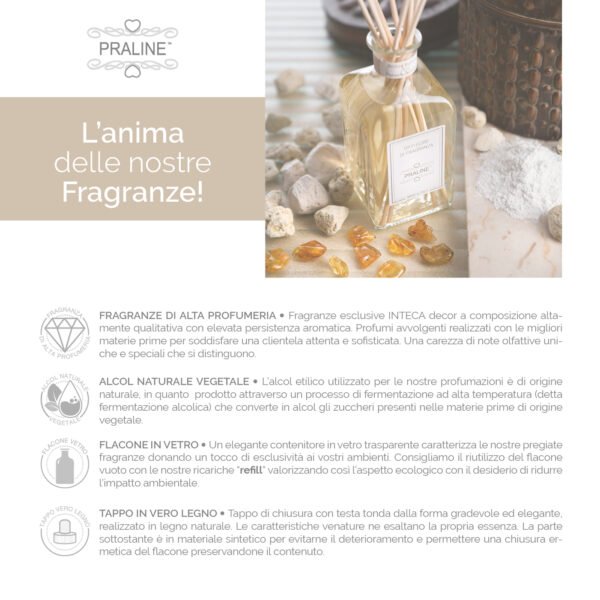 Diffusore di Fragranza Ambra Baltica & Polvere di Talco - PRALINE - immagine 3