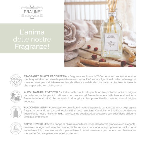 Diffusore di Fragranze Legno di Rosa & Fico - PRALINE - immagine 3