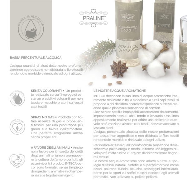 Acqua Aromatica Tessuti Sensation - PRALINE - immagine 5